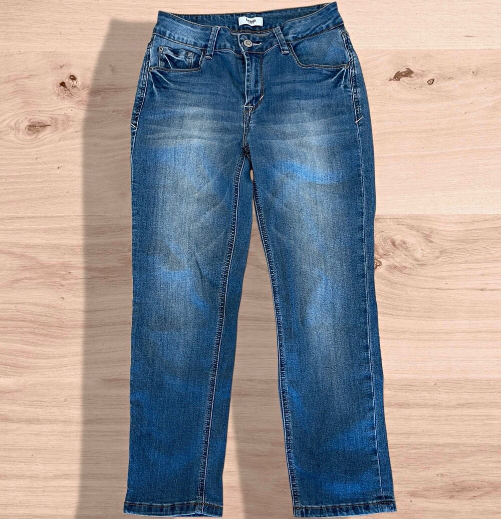 EUC Kensie Women’s Blue Medium Wash Mid Rise Skinny Stretch Jeans Size 4/27